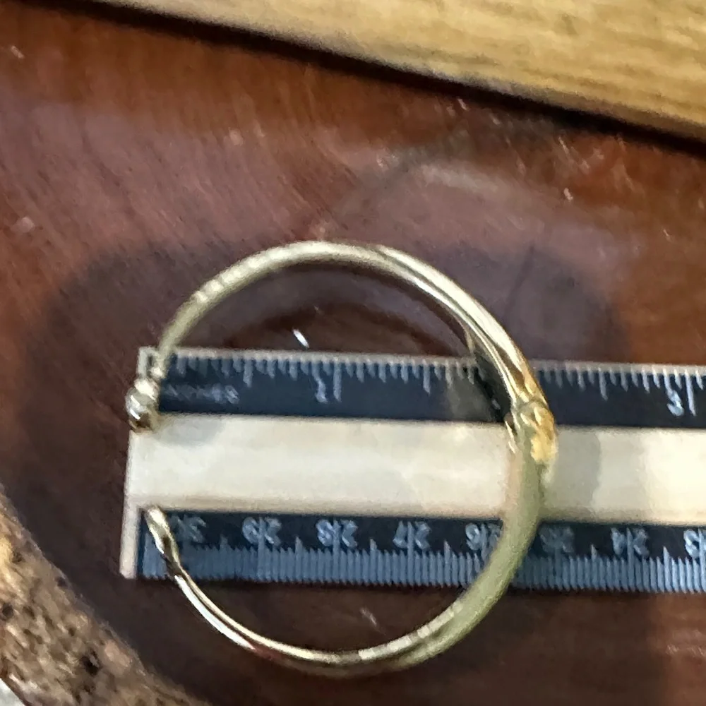 Kate Spade Gold Bracelet with Black Spade Charm Hinge Open Small - Picture 6 of 6
